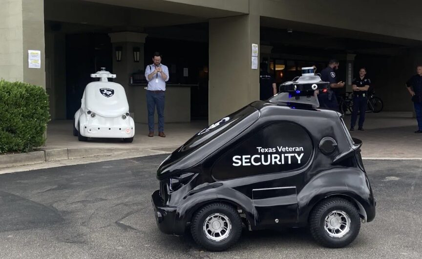 At the SAMMinistries shelter, a San Antonio security company tests Singaporean surveillance robots.